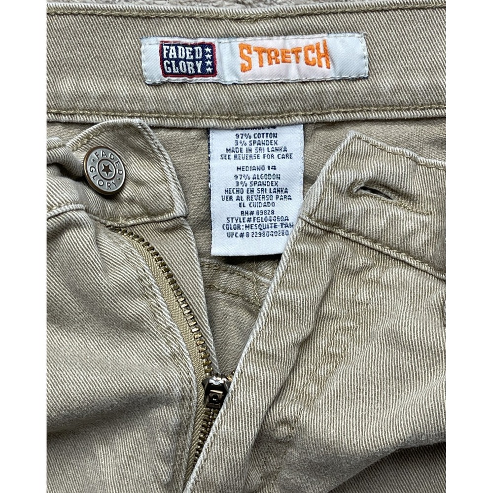 Faded Glory Jeans Women 14 Beige
